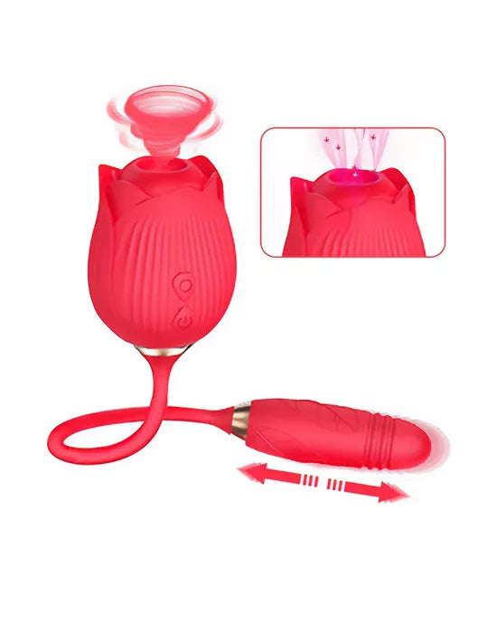 RoseFusion 2-in-1 Suction Vibrator
