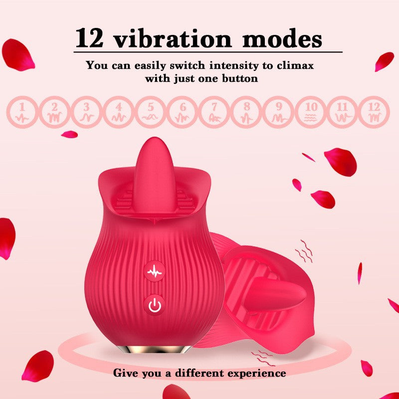 RoseLuxe Tongue Kiss Vibrator