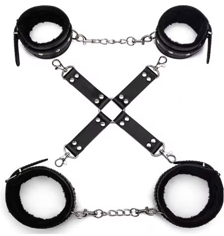 MidnightBond 3-Piece Wrist & Ankle Restraint Set
