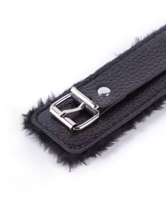 LunaGrip Plush Leather Handcuffs