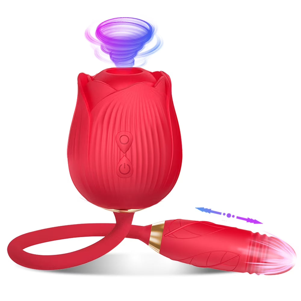 RoseFusion 2-in-1 Suction Vibrator